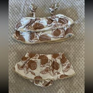 Kate Quinn sunflower sunsuit set